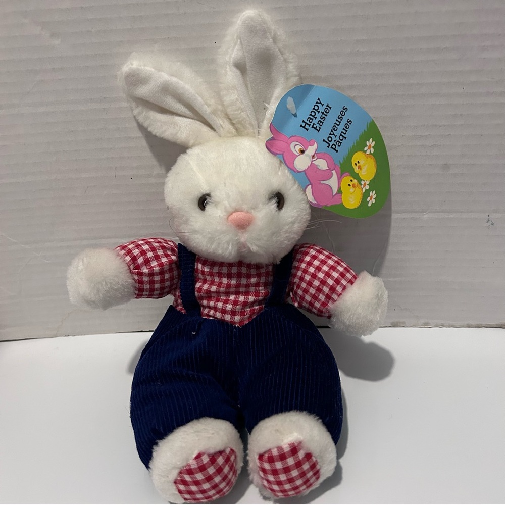 Best Made Toys Easter Bunny in blue corduroy overall NWT